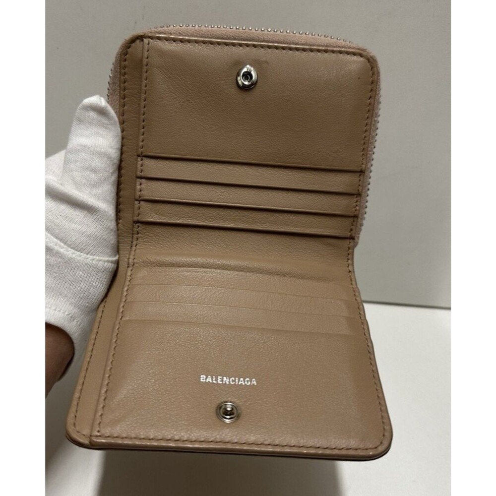 Balenciaga tan leather zipper all around wallet - Picture 10 of 16